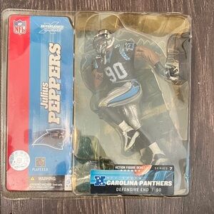Carolina Panthers Julius Peppers Action Figure new never been opened 2003